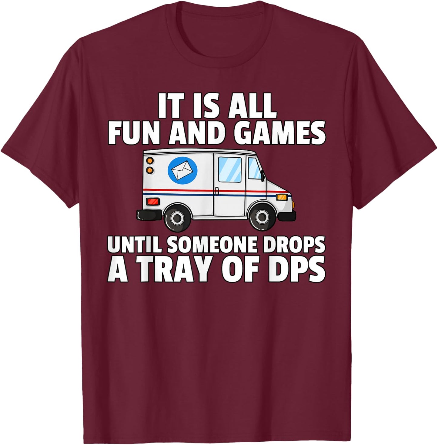 Postal Service For Mailman US Postman Worker T-Shirt - T-Shirt | Maroon