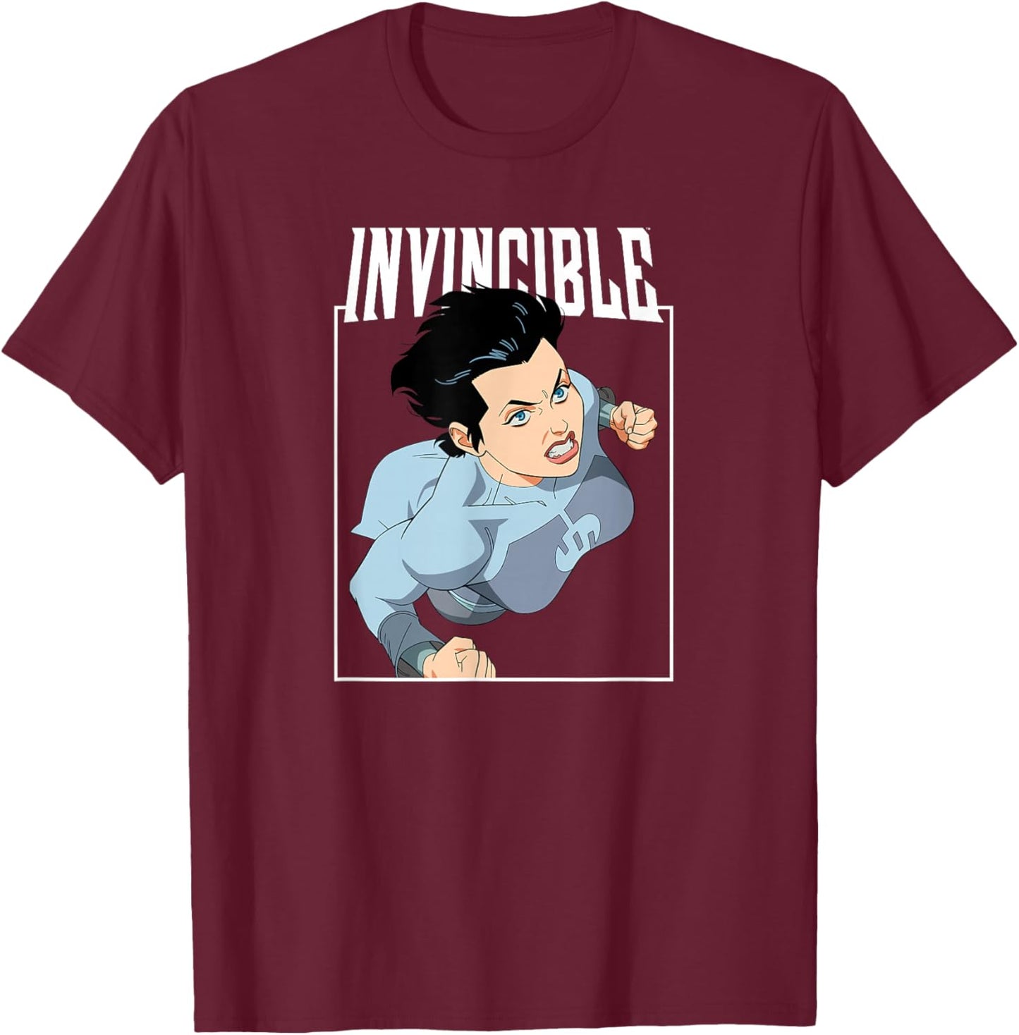 Invincible - Anissa Character Logo T-Shirt - T-Shirt | Maroon