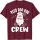 Peds Nurse Boo Crew Nurse Ghost Funny Halloween T-Shirt - T-Shirt | Maroon