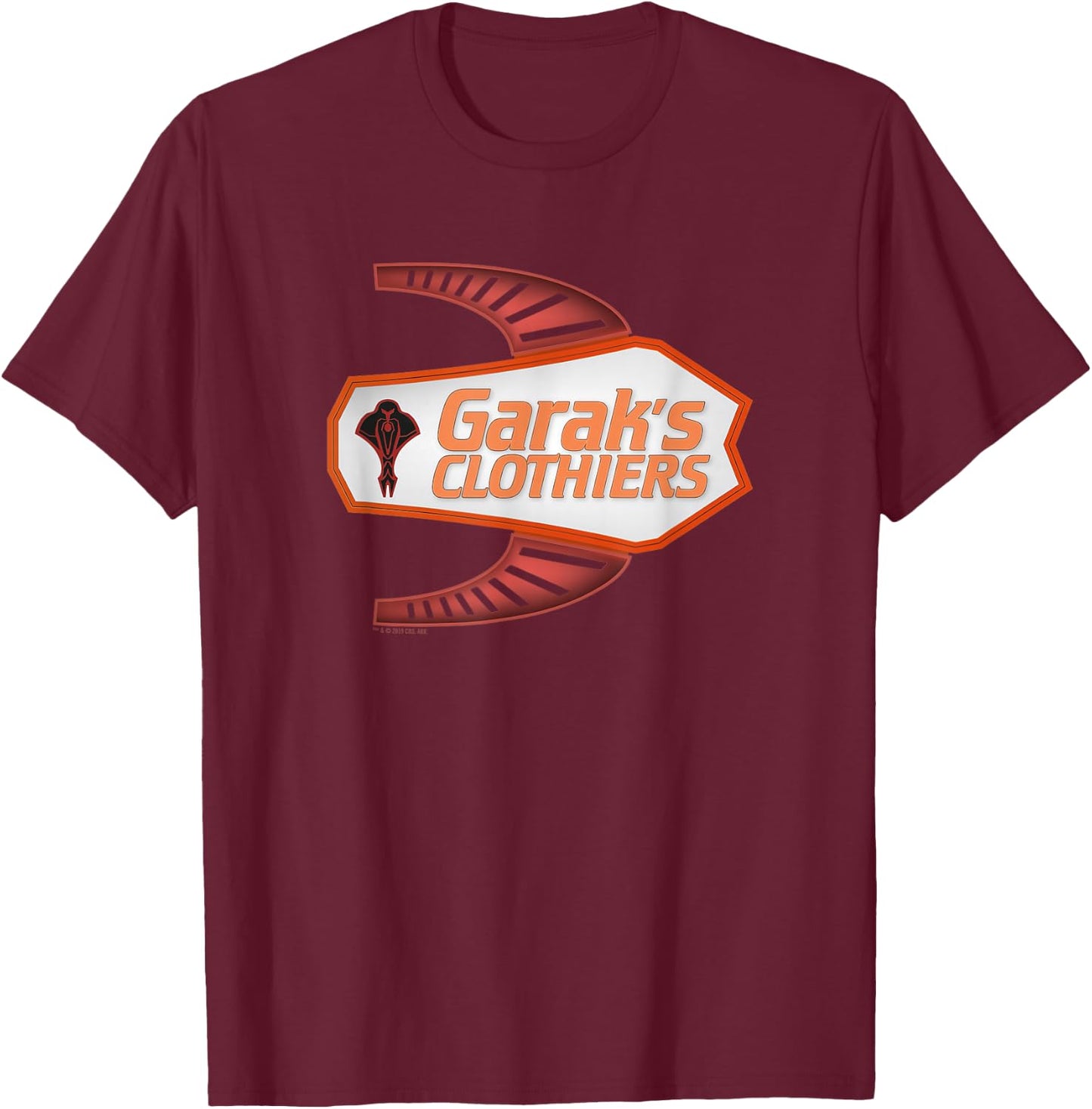 Star Trek: Deep Space Nine Garak's Clothiers T-Shirt - T-Shirt | Maroon