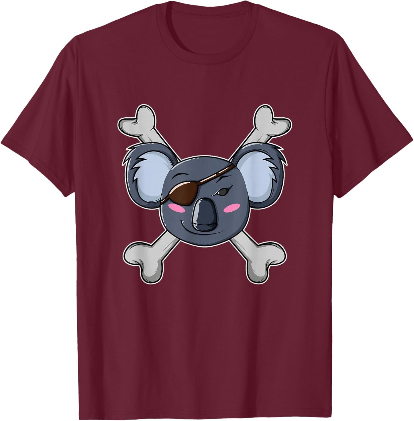 Koala Pirate T-Shirt - T-Shirt | Maroon