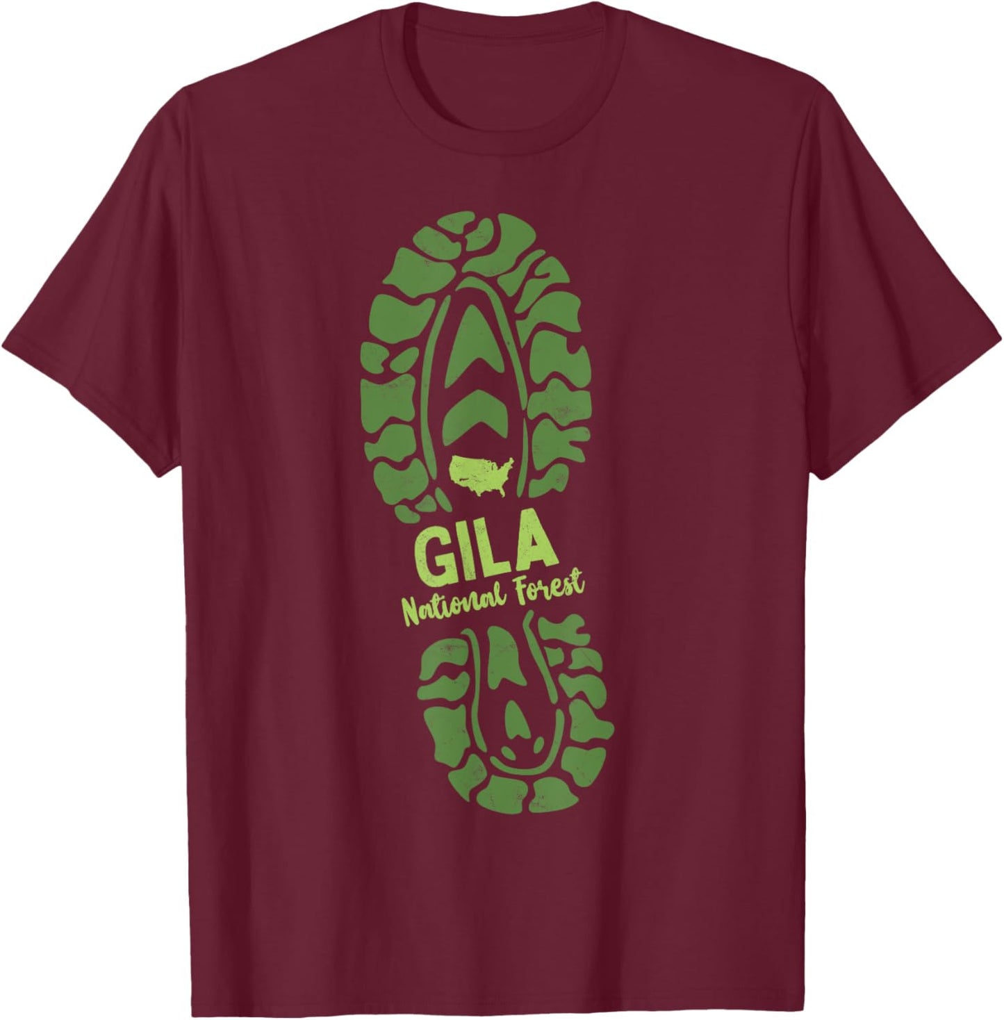 Gila National Forest New Mexico NM Wilderness Vacation T-Shirt - T-Shirt | Maroon