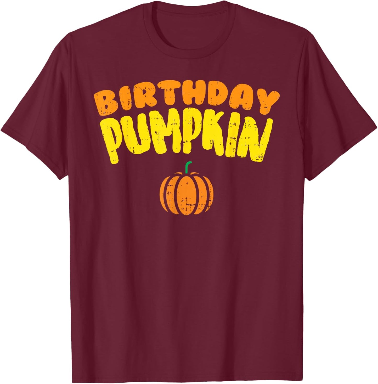 Birthday Pumpkin Born On Halloween Costume Party Gift Boys T-Shirt - T-Shirt | Maroon
