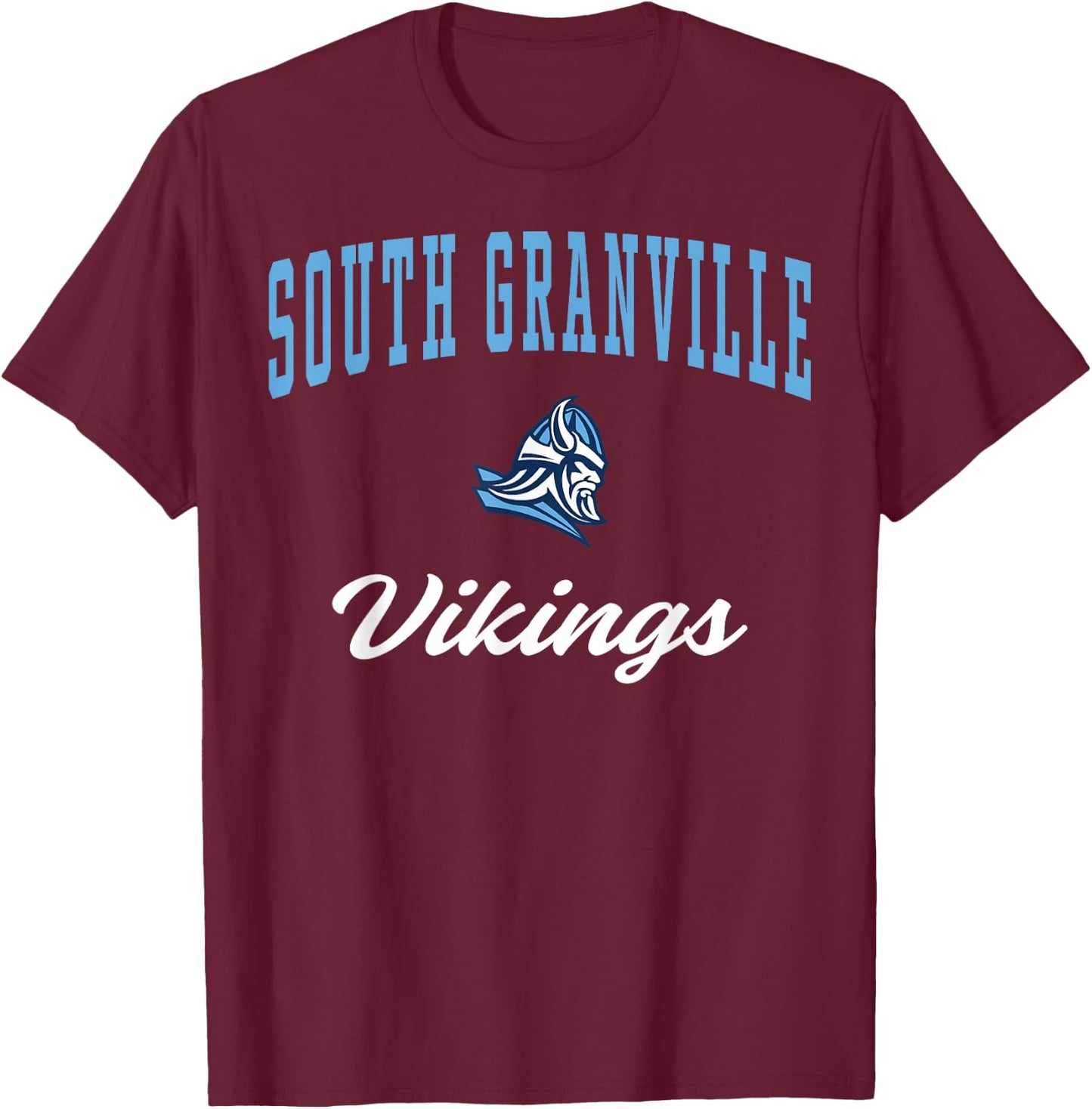 South Granville High School Vikings T-Shirt - T-Shirt | Maroon
