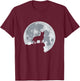 Unique Cool Australian Cattle Dog Red Blue Heeler Moon Gift Women Girls Kids T-Shirt - T-Shirt | Maroon