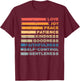 Fruit of The Spirit - Christian Bible Verse - Love Joy Peace T-Shirt - T-Shirt | Maroon