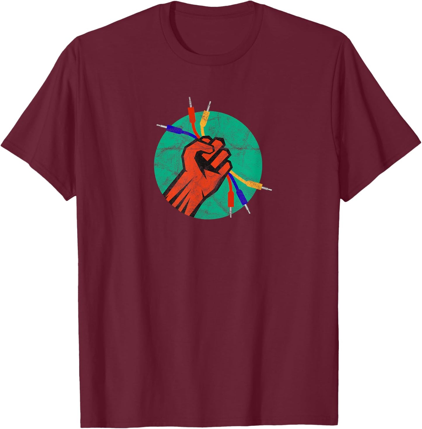 Modular Gear Eurorack Synthesizer Analog Modules T-Shirt - T-Shirt | Maroon