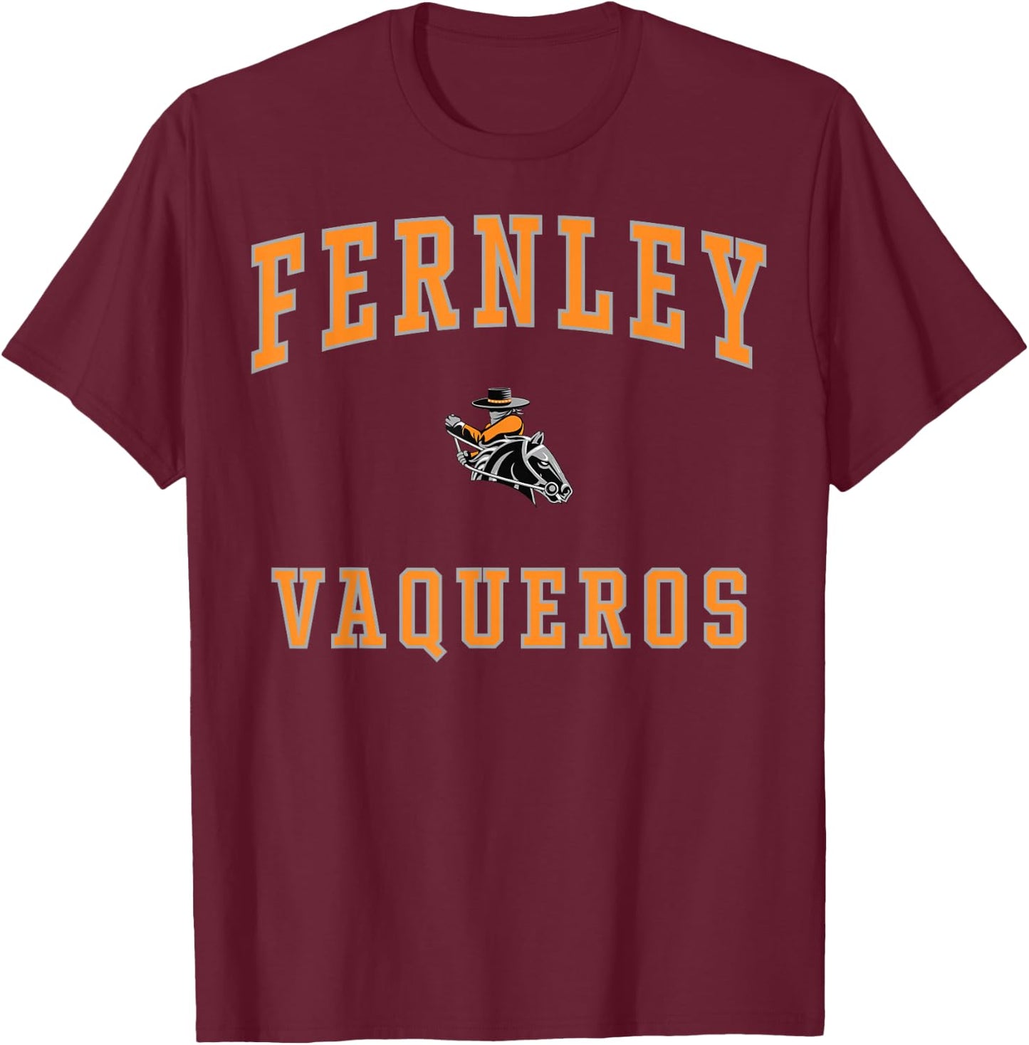 Fernley High School Vaqueros T-Shirt - T-Shirt | Maroon