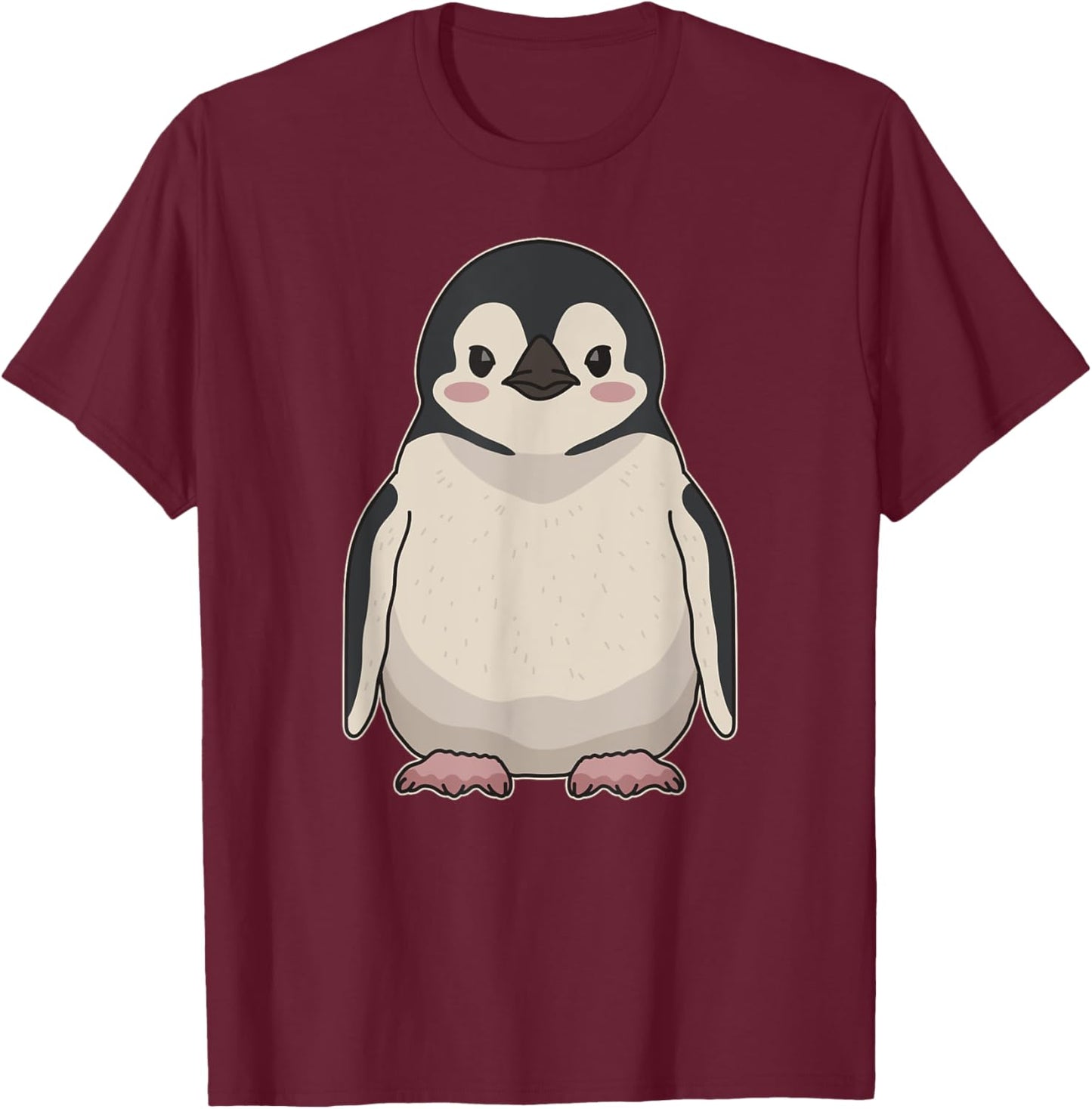 Penguin Lovers | Cute Penguins T-Shirt - T-Shirt | Maroon