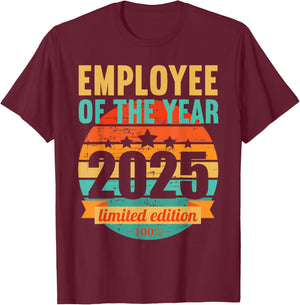 Employee of the year 2025 T-Shirt - T-Shirt | Maroon