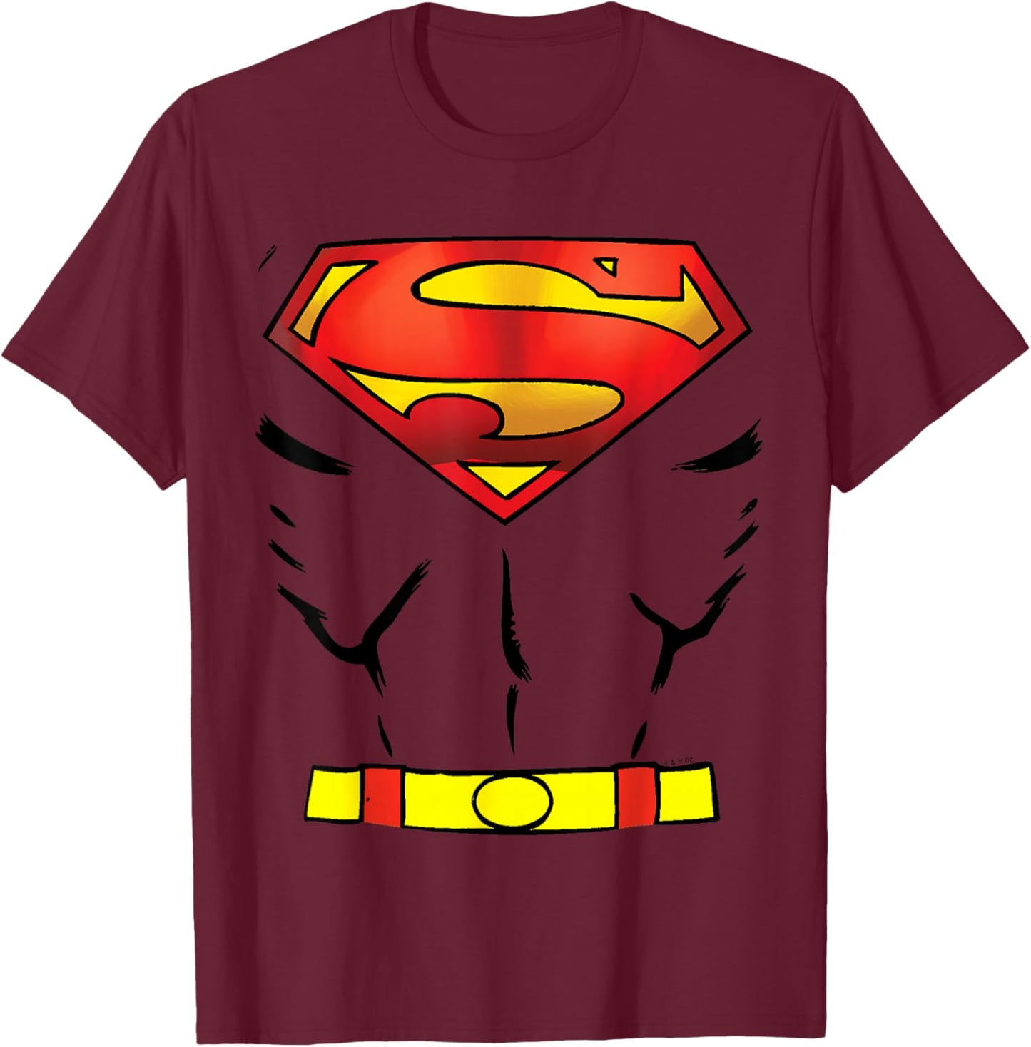 Superman Costume T-Shirt - T-Shirt | Maroon