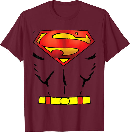 Superman Costume T-Shirt - T-Shirt | Maroon