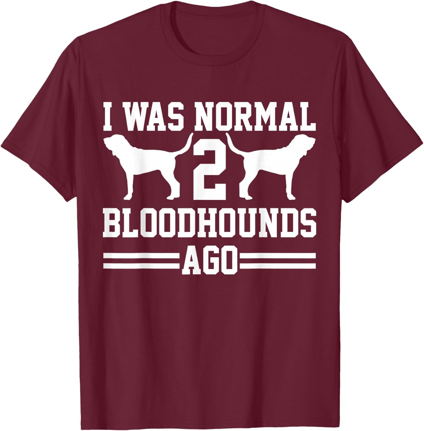 Bloodhound Owner Gifts Women's -Kids Classic Fit Black Cotton Polyester Blend T-Shirt - T-Shirt | Maroon