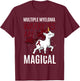 Multiple Myeloma Awareness Unicorn Lover Myelomatosis Gift T-Shirt - T-Shirt | Maroon
