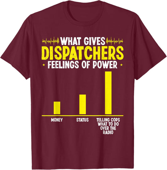 Thin Gold Line Flag May be your 911 Dispatch Operator T-Shirt - T-Shirt | Maroon