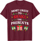 Most Likely To Shake The Presents Family Christmas Matching T-Shirt - T-Shirt | Maroon