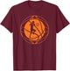 Basketball Player Women Girls Basketball Lover T-Shirt - T-Shirt | Maroon