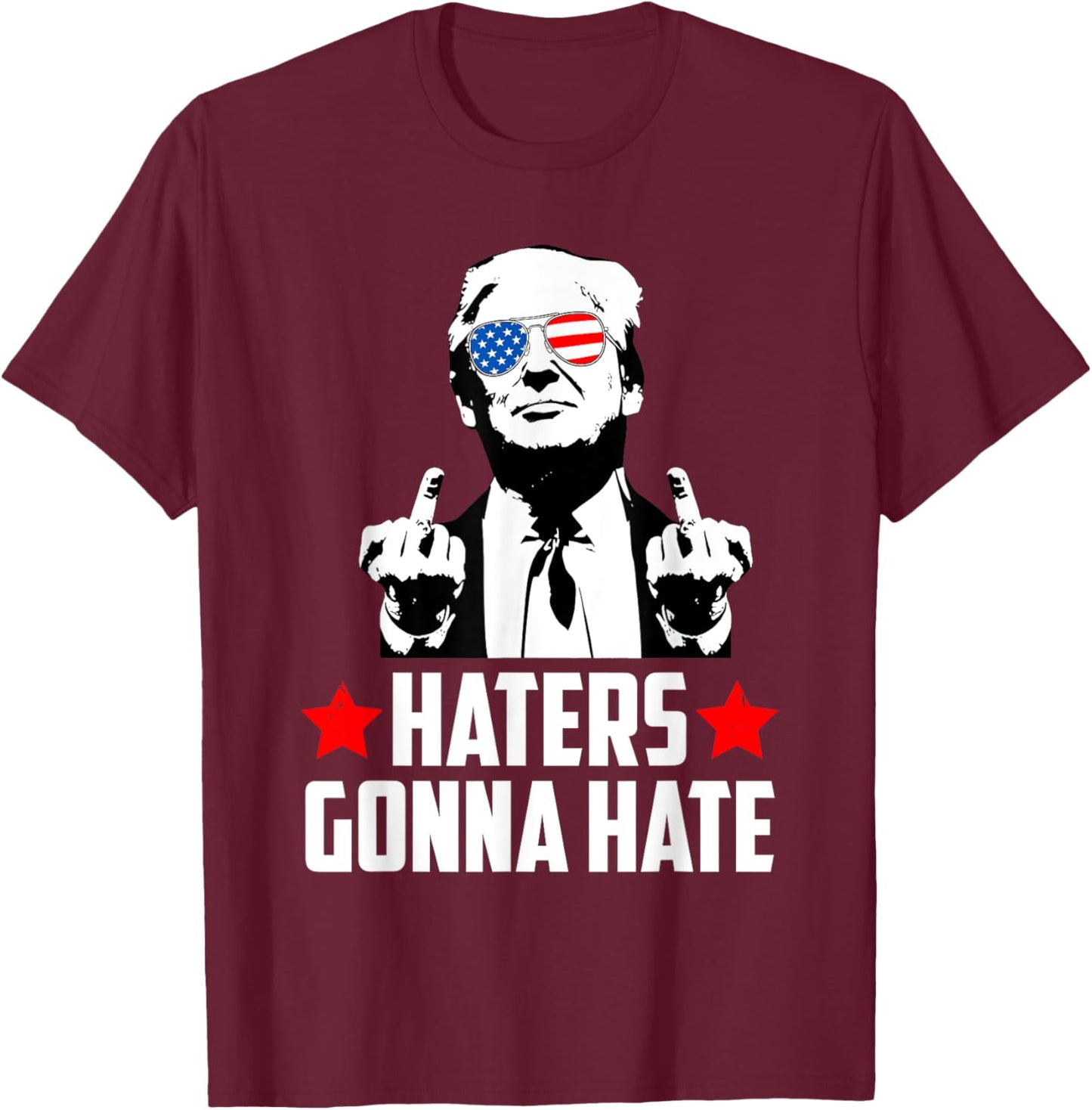 Trump 2024 45 & 47 President Of The United States Gift T-Shirt - T-Shirt | Maroon