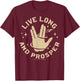 Star Trek: The Original Series Tarot Live Long and Prosper T-Shirt - T-Shirt | Maroon