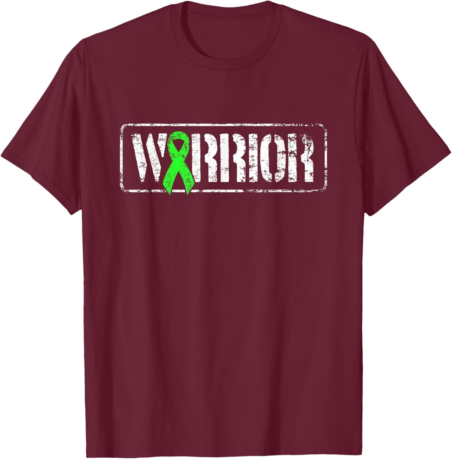 Non-Hodgkins Lymphoma Warrior - Military-Style Awareness T-Shirt - T-Shirt | Maroon