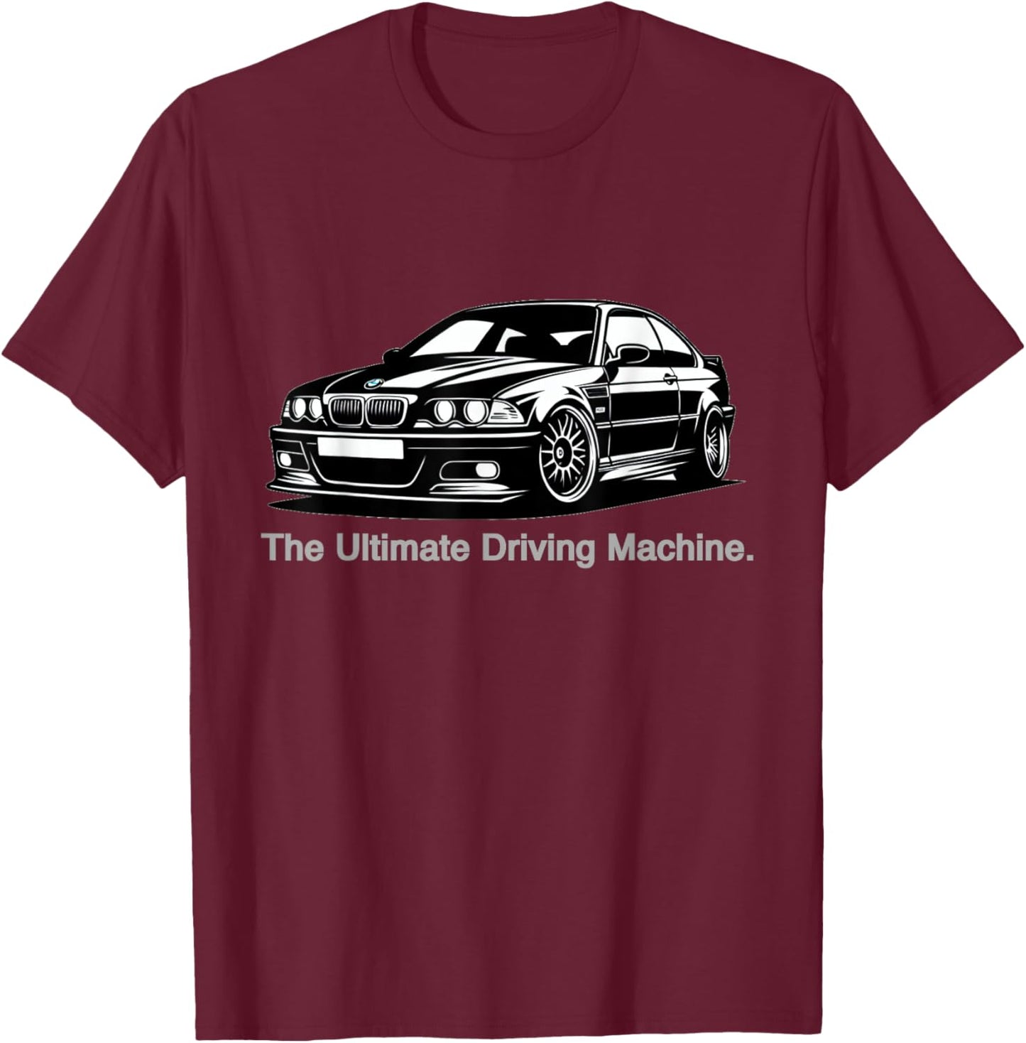Ultimate Driving Machine Vintage Euro E46 3 Series T-Shirt - T-Shirt | Maroon