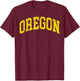 Vintage Oregon Men Oregon Women Green Design Men Women Kids T-Shirt - T-Shirt | Maroon