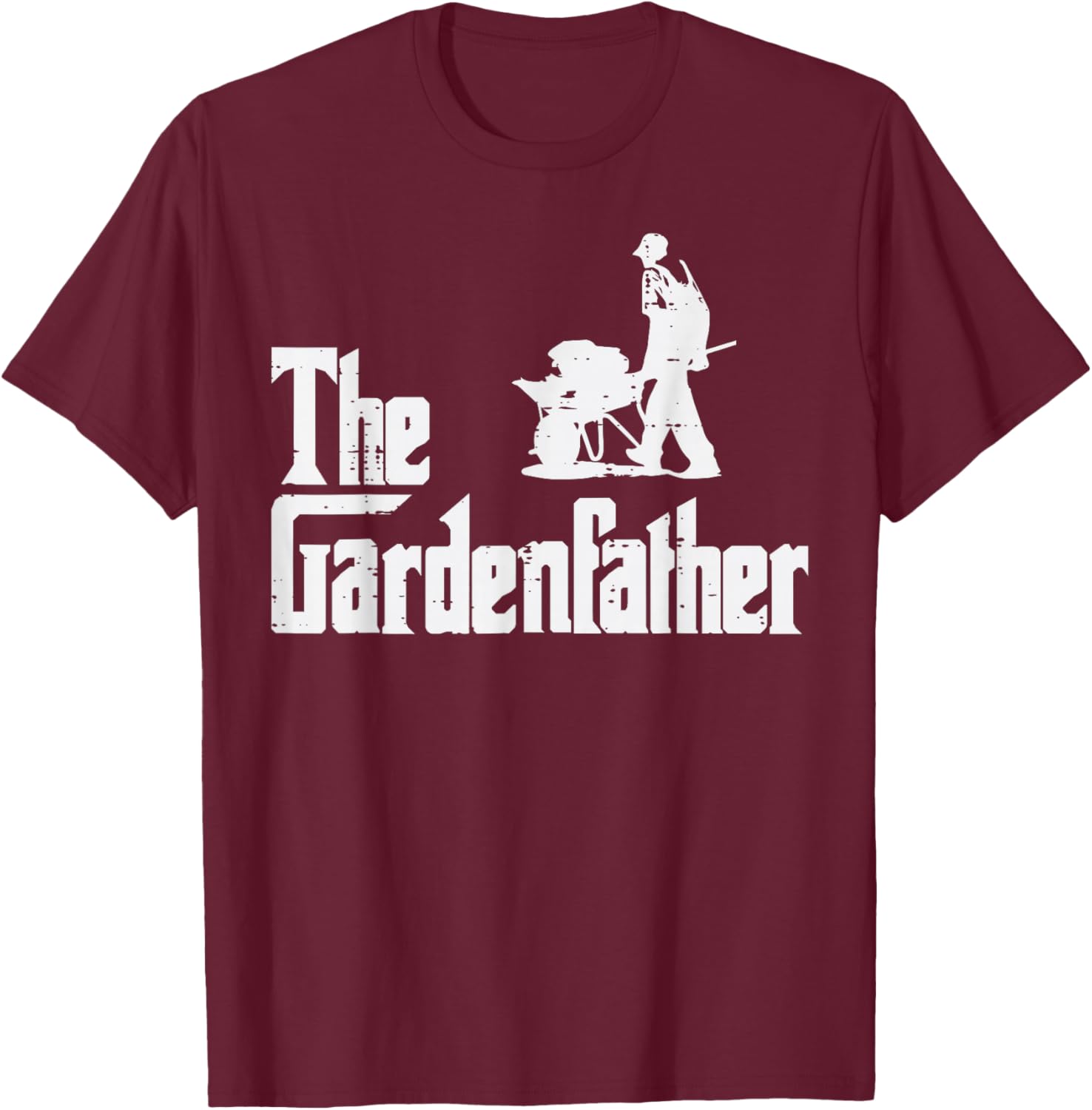Gardening The Gardenfather Funny Movie Pun Fathers Day Men T-Shirt - T-Shirt | Maroon