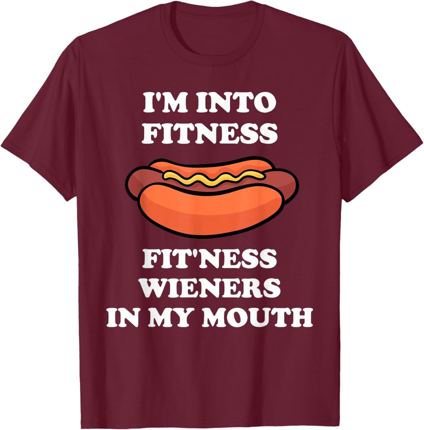 4th of July Funny Inappropriate Hotdog Women T-Shirt - T-Shirt | Maroon
