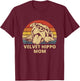 Velvet Hippo Mom - I Love My Pit Retro Vintage Resting Pit T-Shirt - T-Shirt | Maroon