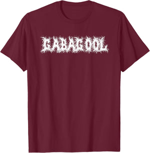 Gabagool Capicola Metalcore NJ Food Parody Death Metal Font T-Shirt - T-Shirt | Maroon