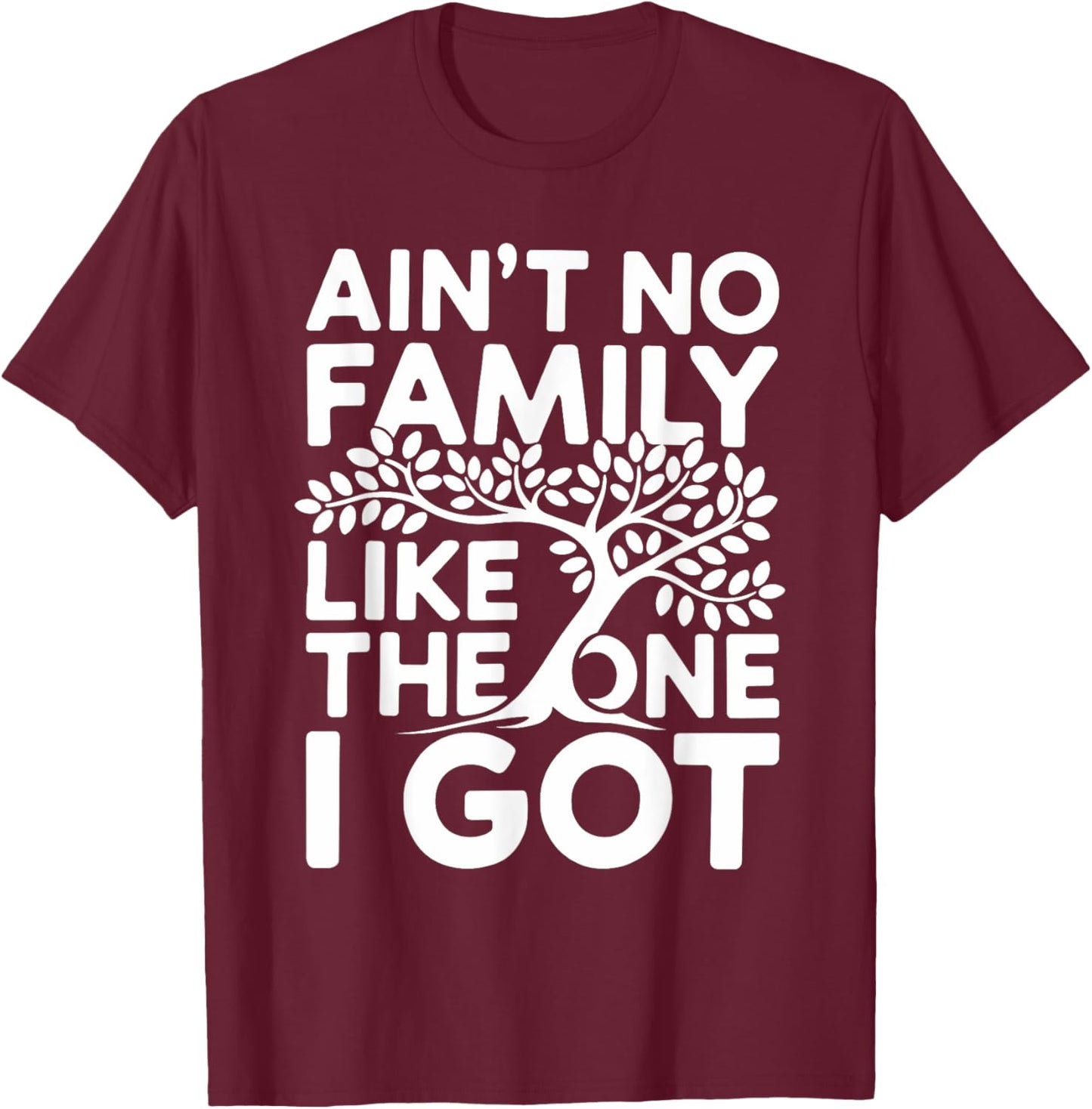 Ain't No Family Like The One I Got Shirt Family Reunion T-Shirt - T-Shirt | Maroon