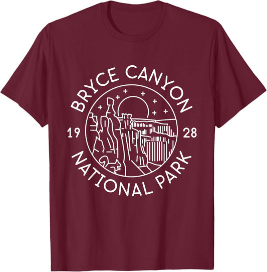 Bryce Canyon National Park 1928 Utah T-Shirt - T-Shirt | Maroon