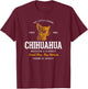 Vintage Styled Retro Chihuahua T-Shirt - T-Shirt | Maroon