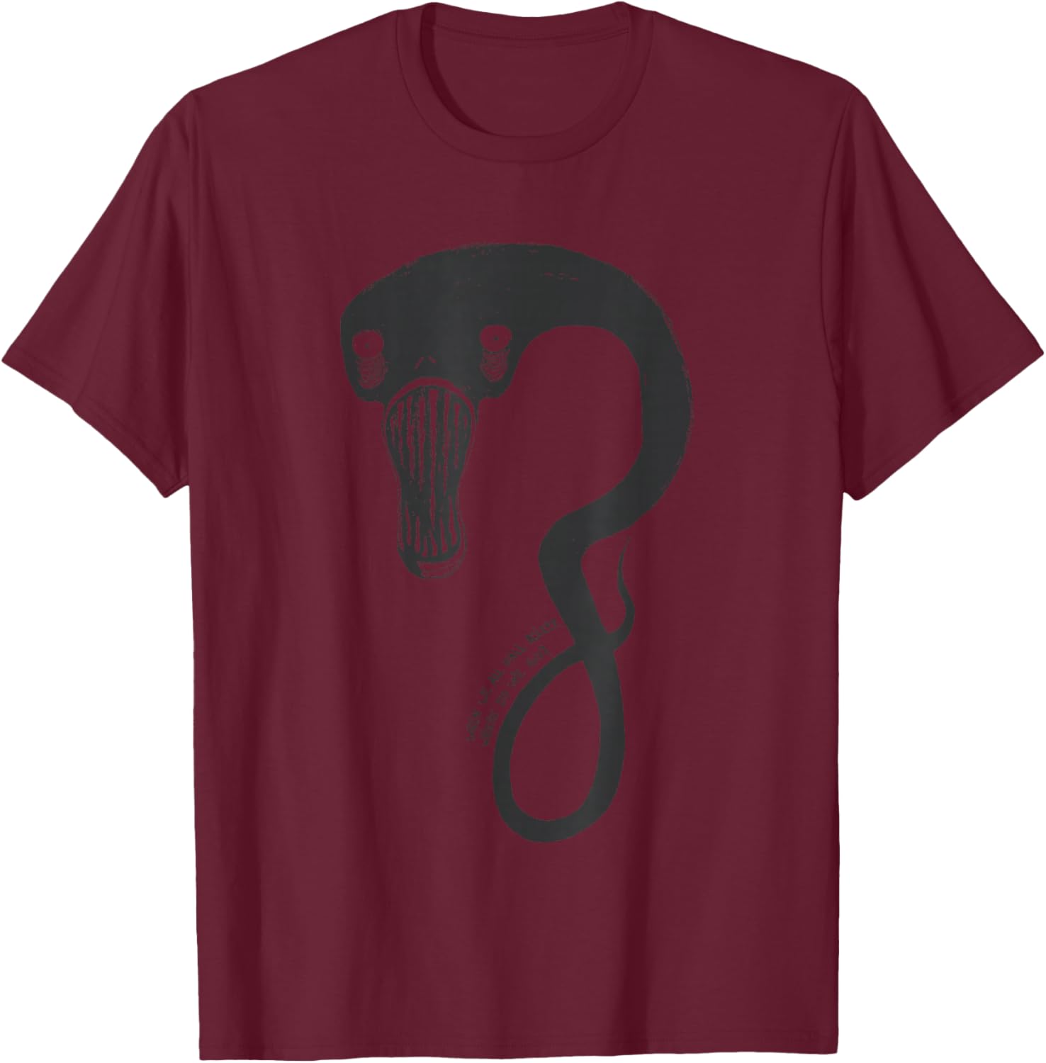Billie Eilish Offizielles Monster schwarz T-Shirt - T-Shirt | Maroon