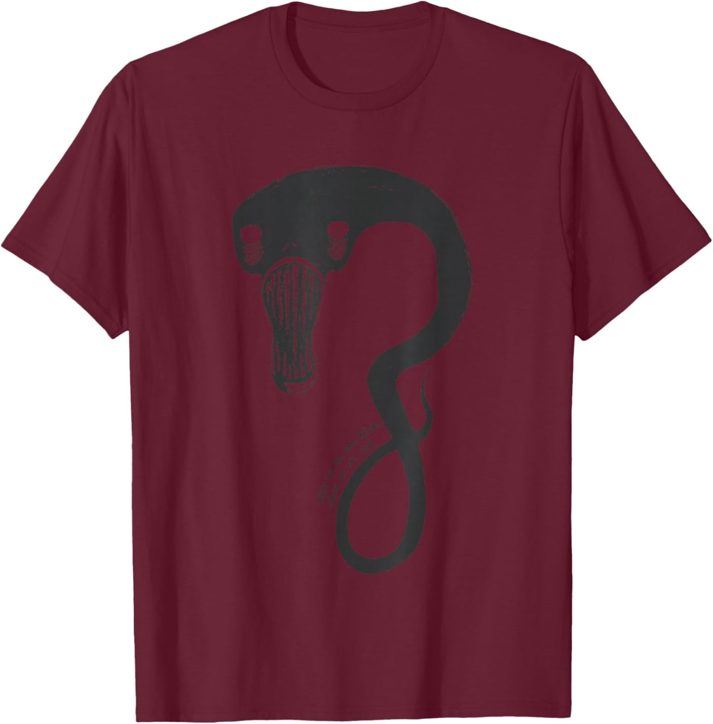 Billie Eilish Official Monster Black T-Shirt - T-Shirt | Maroon