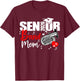 Senior Band Mom 2026 Marching Band Class of 2026 Tuba T-Shirt - T-Shirt | Maroon