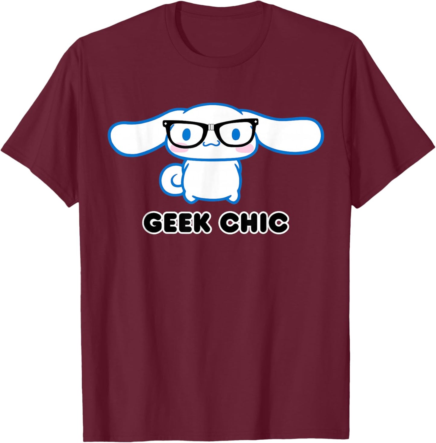 Cinnamoroll Geek Chic T-Shirt - T-Shirt | Maroon