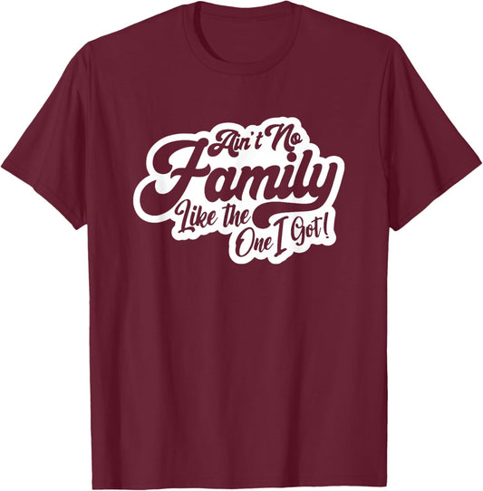Ain't No Family Like The One I Got, Family Reunion, Family T-Shirt - T-Shirt | Maroon