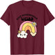 Keep Homeschool Weird Cute Rainbow Teacher Mom Kid Design T-Shirt - T-Shirt | Maroon