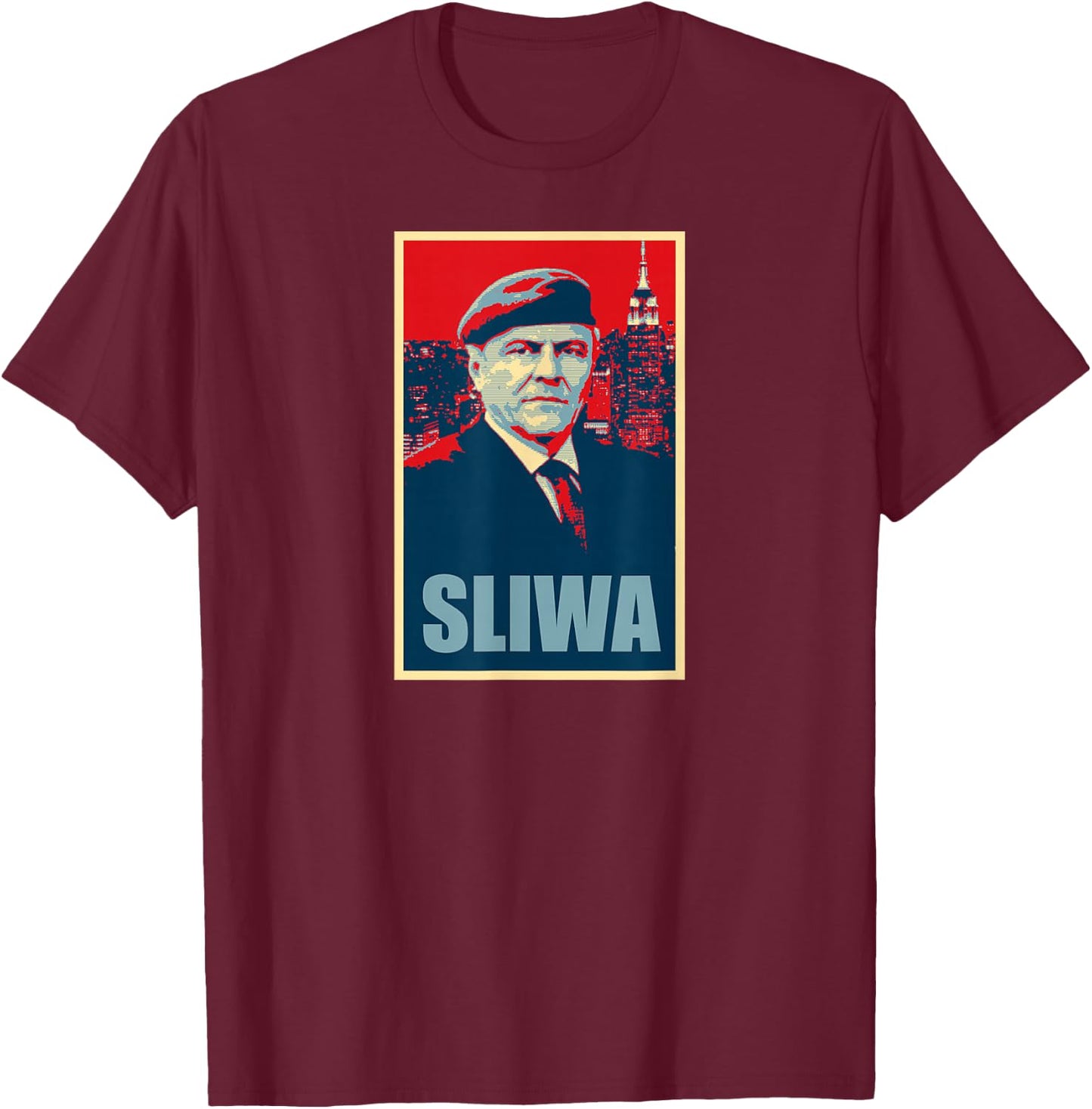 Sliwa For Mayor 2021 New York NYC T-Shirt - T-Shirt | Maroon