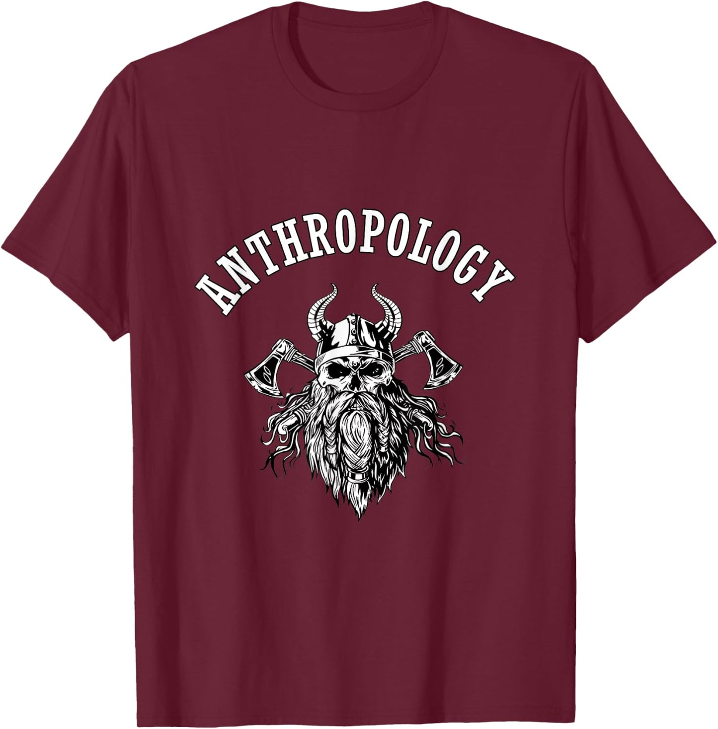 Funny Anthropology Shirt Skeleton Anthropologist Ax cleaver T-Shirt - T-Shirt | Maroon