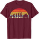 Biker Evolution - Evolution Of Man Motorcycle Motorsport T-Shirt - T-Shirt | Maroon