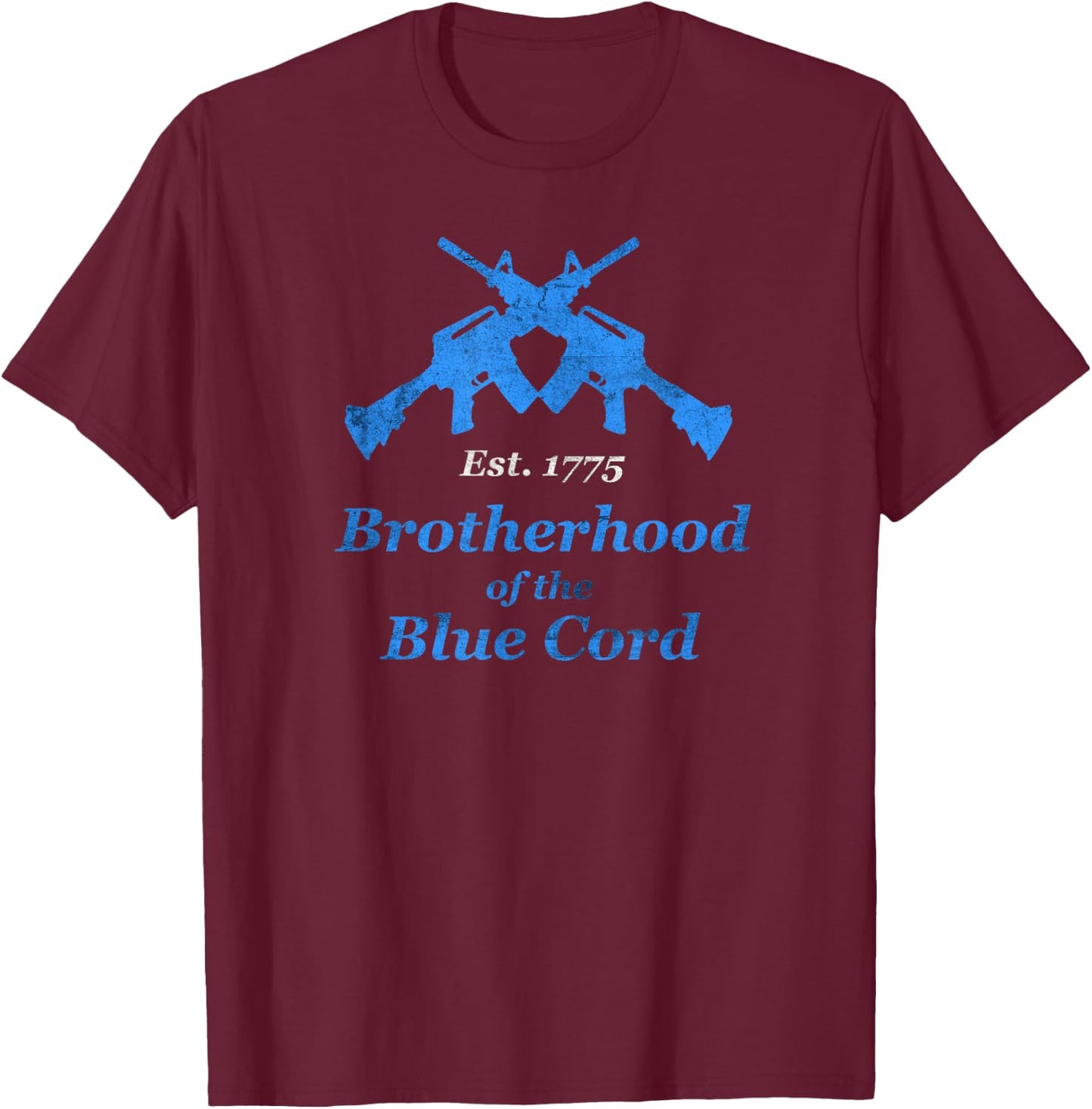 Brotherhood Of The Blue Cord U.S. Army Infantry Grunt 11-B T-Shirt - T-Shirt | Maroon