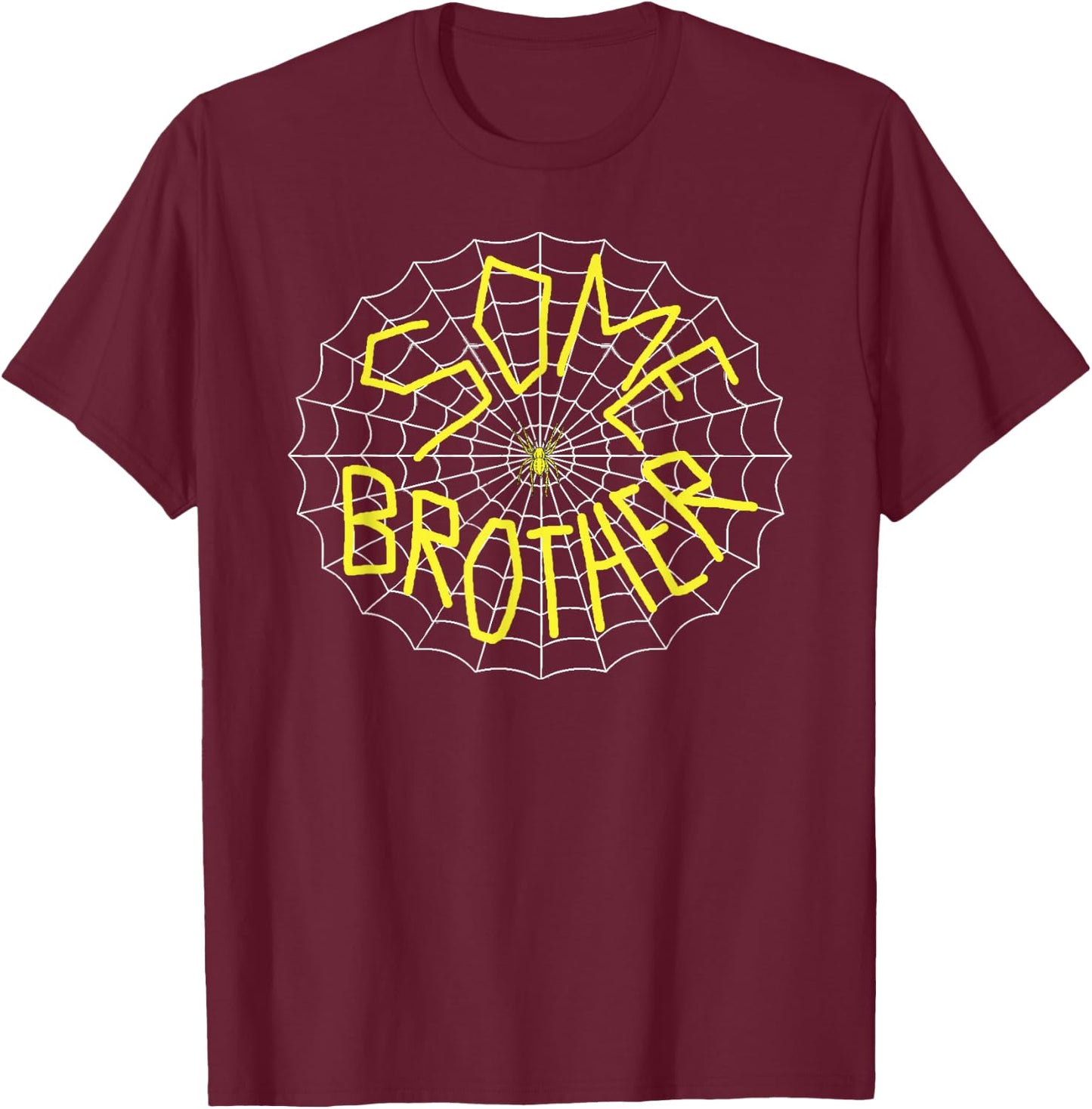 Charlotte's Some Brother Spider Web T-Shirt - T-Shirt | Maroon