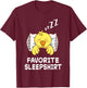 Chick Chicken Nap Sleeping Sleep Pajama Pajamas Nightgown T-Shirt - T-Shirt | Maroon