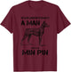 Min Pin Dad T-Shirt - T-Shirt | Maroon