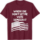 When I Die Don't Let Me Vote Democrat Funny Vintage USA Flag T-Shirt - T-Shirt | Maroon