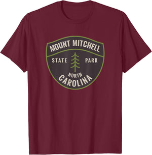 Mount Mitchell State Park North Carolina NC Bear Vacation T-Shirt - T-Shirt | Maroon
