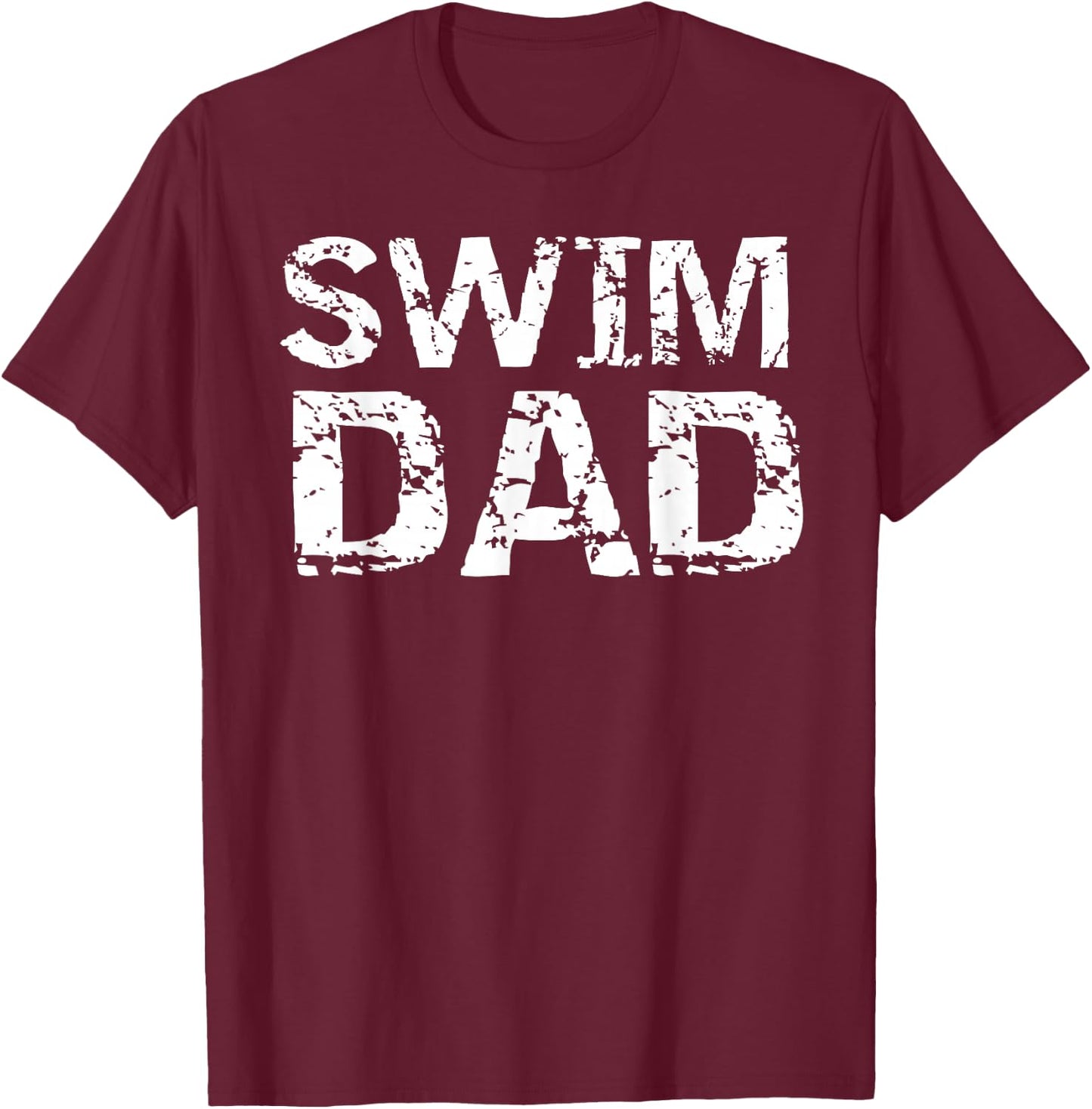 Vintage Swimming Gift from Kid Swimmers Swim Dad T-Shirt - T-Shirt | Maroon