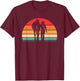 Retro Horse Horseback Riding Western Cowgirl Women Girls T-Shirt - T-Shirt | Maroon